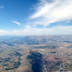 Flugwegposition um 13:15:00: Aufgenommen in der Nähe von 67053 Capistrello, L’Aquila, Italien in 2454 Meter